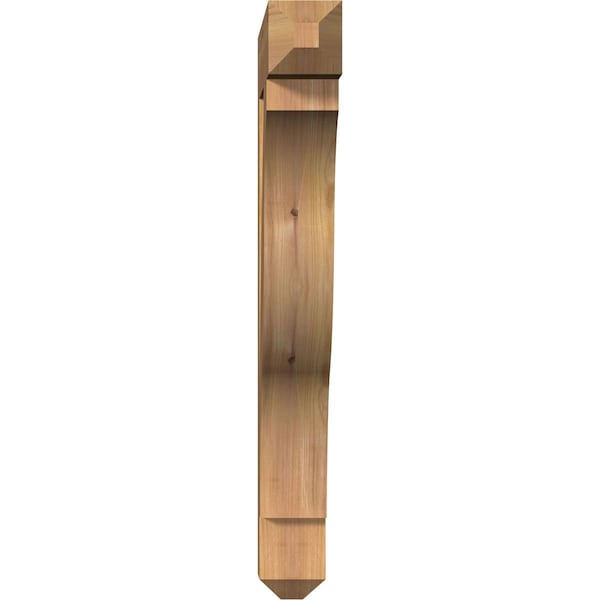 Funston Craftsman Smooth Bracket, Western Red Cedar, 3 1/2W X 22D X 30H